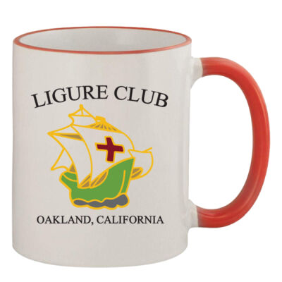 Ligure Official - 11oz Colored Rim & Handle Mug Thumbnail
