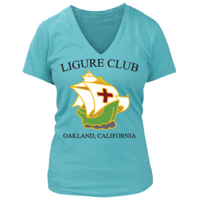 Ligure Official - Light Design - Center Chest - Women's Premium Deep V-Neck T-Shirt Thumbnail