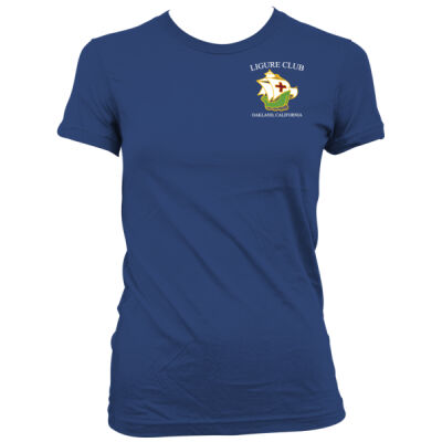 Ligure Official - Dark Design - Left Chest - Women's Junior Cut Crewneck T-Shirt Thumbnail