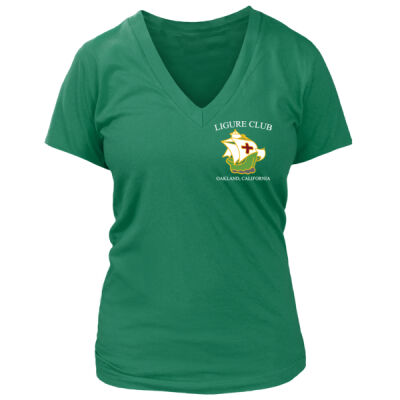 Ligure Official - Dark Design - Left Chest - Women's Premium Deep V-Neck T-Shirt Thumbnail