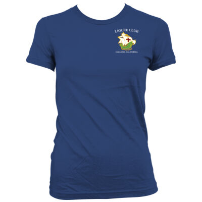 Ligure Official - Dark Design - Left Chest + Back - Women's Junior Cut Crewneck T-Shirt Thumbnail