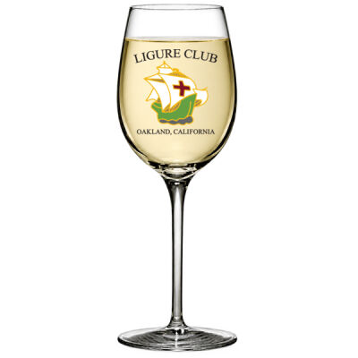 Ligure Official - Full Color - 8.75oz White Wine Glass Thumbnail