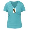 Women's Premium Deep V-Neck T-Shirt Thumbnail