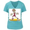 Women's Premium Deep V-Neck T-Shirt Thumbnail