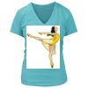 Women's Premium Deep V-Neck T-Shirt Thumbnail