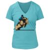 Women's Premium Deep V-Neck T-Shirt Thumbnail