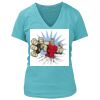 Women's Premium Deep V-Neck T-Shirt Thumbnail