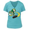 Women's Premium Deep V-Neck T-Shirt Thumbnail