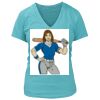 Women's Premium Deep V-Neck T-Shirt Thumbnail