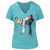 Women's Premium Deep V-Neck T-Shirt Thumbnail