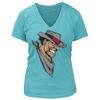 Women's Premium Deep V-Neck T-Shirt Thumbnail