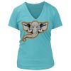 Women's Premium Deep V-Neck T-Shirt Thumbnail