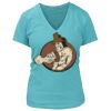 Women's Premium Deep V-Neck T-Shirt Thumbnail
