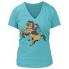 Women's Premium Deep V-Neck T-Shirt Thumbnail