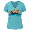 Women's Premium Deep V-Neck T-Shirt Thumbnail
