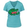 Women's Premium Deep V-Neck T-Shirt Thumbnail