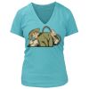 Women's Premium Deep V-Neck T-Shirt Thumbnail