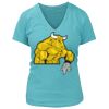 Women's Premium Deep V-Neck T-Shirt Thumbnail