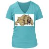 Women's Premium Deep V-Neck T-Shirt Thumbnail