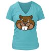 Women's Premium Deep V-Neck T-Shirt Thumbnail