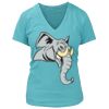 Women's Premium Deep V-Neck T-Shirt Thumbnail
