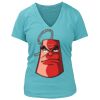 Women's Premium Deep V-Neck T-Shirt Thumbnail