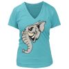 Women's Premium Deep V-Neck T-Shirt Thumbnail