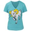 Women's Premium Deep V-Neck T-Shirt Thumbnail