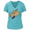 Women's Premium Deep V-Neck T-Shirt Thumbnail