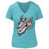 Women's Premium Deep V-Neck T-Shirt Thumbnail