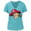 Women's Premium Deep V-Neck T-Shirt Thumbnail