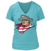 Women's Premium Deep V-Neck T-Shirt Thumbnail
