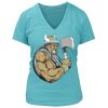 Women's Premium Deep V-Neck T-Shirt Thumbnail