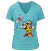 Women's Premium Deep V-Neck T-Shirt Thumbnail
