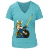 Women's Premium Deep V-Neck T-Shirt Thumbnail
