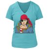 Women's Premium Deep V-Neck T-Shirt Thumbnail