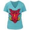 Women's Premium Deep V-Neck T-Shirt Thumbnail