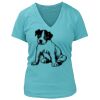 Women's Premium Deep V-Neck T-Shirt Thumbnail