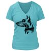 Women's Premium Deep V-Neck T-Shirt Thumbnail