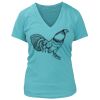 Women's Premium Deep V-Neck T-Shirt Thumbnail