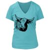 Women's Premium Deep V-Neck T-Shirt Thumbnail