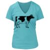 Women's Premium Deep V-Neck T-Shirt Thumbnail