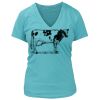 Women's Premium Deep V-Neck T-Shirt Thumbnail