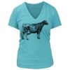 Women's Premium Deep V-Neck T-Shirt Thumbnail