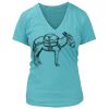 Women's Premium Deep V-Neck T-Shirt Thumbnail