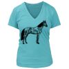 Women's Premium Deep V-Neck T-Shirt Thumbnail