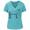 Women's Premium Deep V-Neck T-Shirt Thumbnail