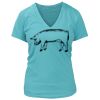 Women's Premium Deep V-Neck T-Shirt Thumbnail