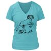 Women's Premium Deep V-Neck T-Shirt Thumbnail
