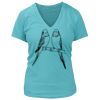 Women's Premium Deep V-Neck T-Shirt Thumbnail